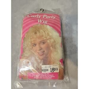 Fun World Curly Party Hair Wig Party Prop Photobooth Halloween Costume NIP